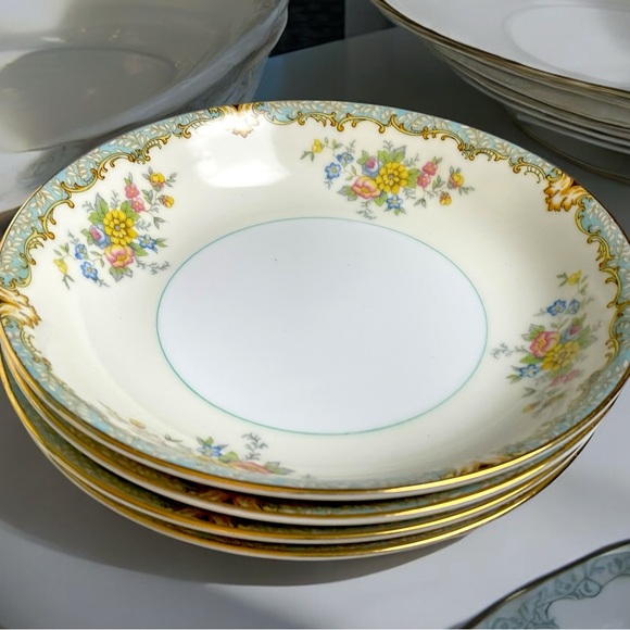 🌺Noritaki “Lanare” Bowls/Plates & Server - Picture 5 of 15